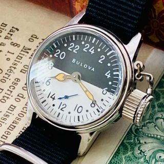 ブローバ(Bulova)の【高級腕時計 ブローバ】10BM/UDT5/ミリタリー/腕時計/ OH済み(腕時計(アナログ))