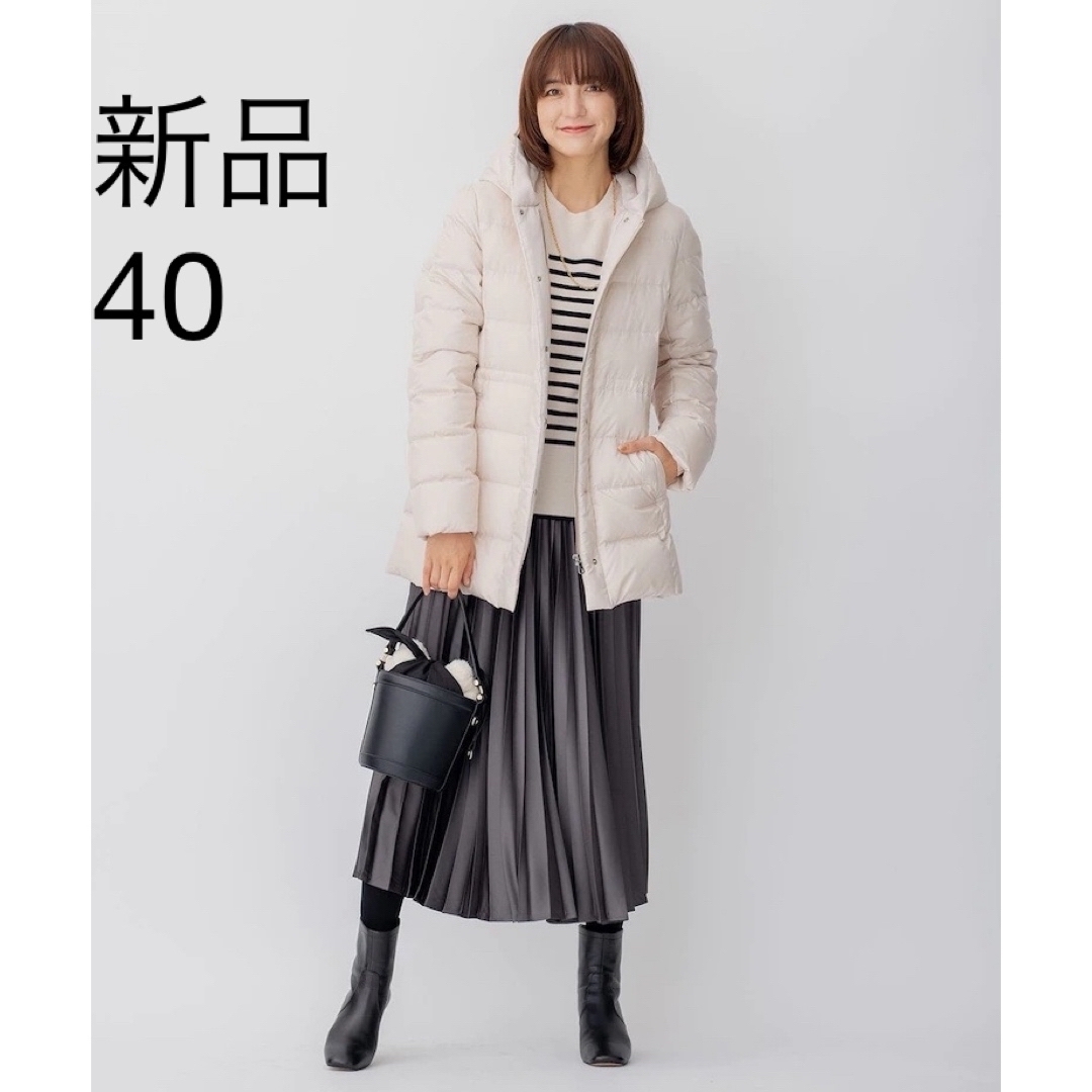 23区(ニジュウサンク)の23区【洗える】シレータフタ ショート ダウンコート40 レディースのジャケット/アウター(ダウンコート)の商品写真