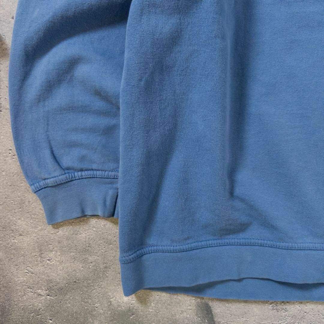 ヴィンテージ スウェット 90s ゲレンデ 発泡プリント ラメ ブルー 古着 メンズのトップス(スウェット)の商品写真