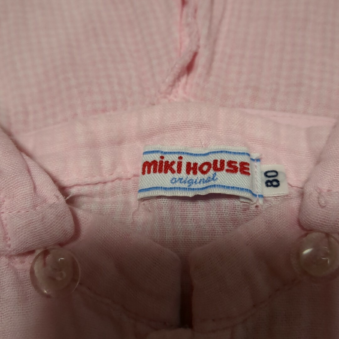 mikihouse(ミキハウス)の53.ミキハウス  アウター フーディ 80cm キッズ/ベビー/マタニティのベビー服(~85cm)(ジャケット/コート)の商品写真