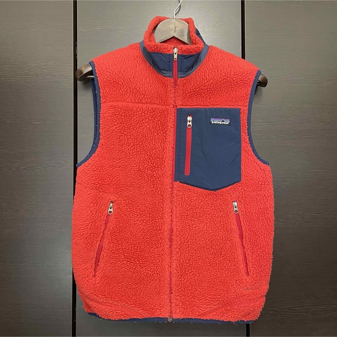 patagonia(パタゴニア)のPatagonia パタゴニア フリース ベスト ボア 赤 S レトロX メンズのトップス(ベスト)の商品写真