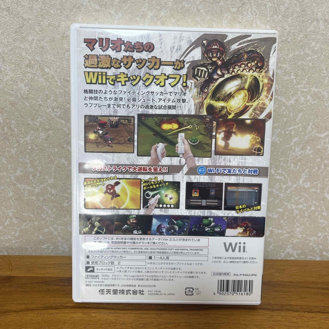 中古品　マリオストライカーズ チャージド エンタメ/ホビーのゲームソフト/ゲーム機本体(家庭用ゲームソフト)の商品写真