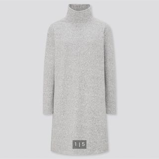 ユニクロ(UNIQLO)の美品 UNIQLO ソフトニットフリースワンピース(ひざ丈ワンピース)