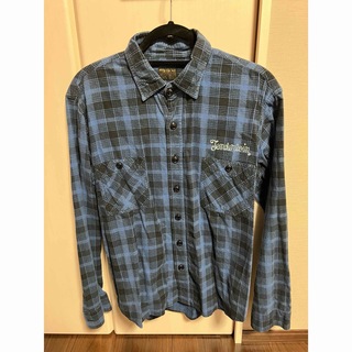 テンダーロイン(TENDERLOIN)のTENDERLOIN テンダーロイン　チェックシャツ　ネルシャツ　黒×青(シャツ)