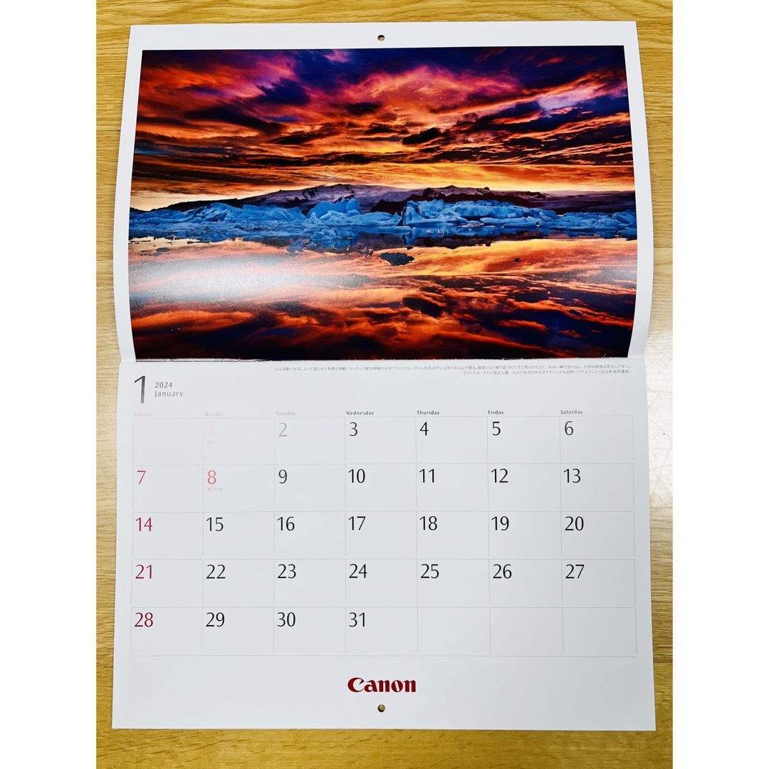 Canon(キヤノン)のキャノン　世界遺産カレンダー2024 インテリア/住まい/日用品の文房具(カレンダー/スケジュール)の商品写真