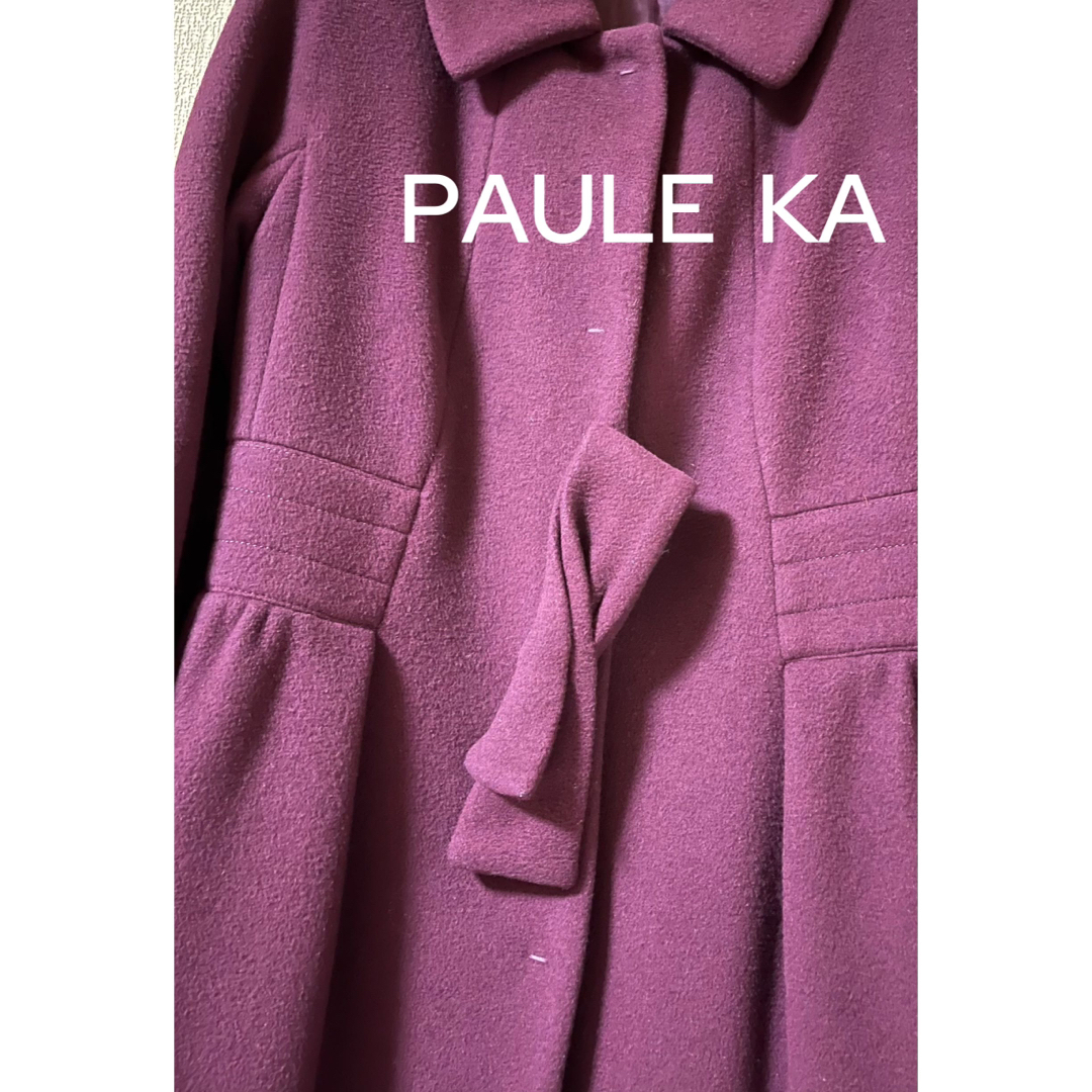 PAULE KA - PAULE KA(ポールカ) 定価21万円 ワインカラーロングコート