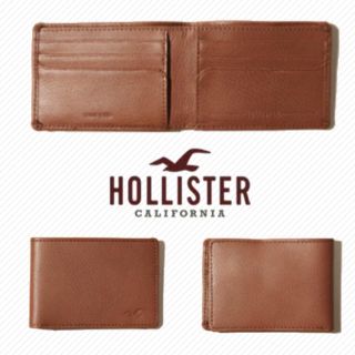 ホリスター(Hollister)のレア!新品 ホリスター サイフ 二つ折り財布 本革 オールレザー(折り財布)