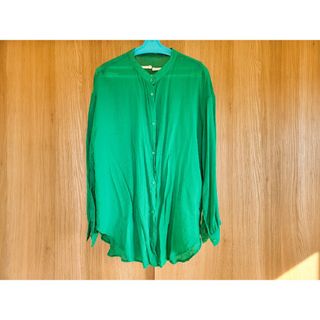 シューラルー(SHOO・LA・RUE)の【美品☺︎】シューラルー ブラウス グリーン フリーサイズ(シャツ/ブラウス(長袖/七分))