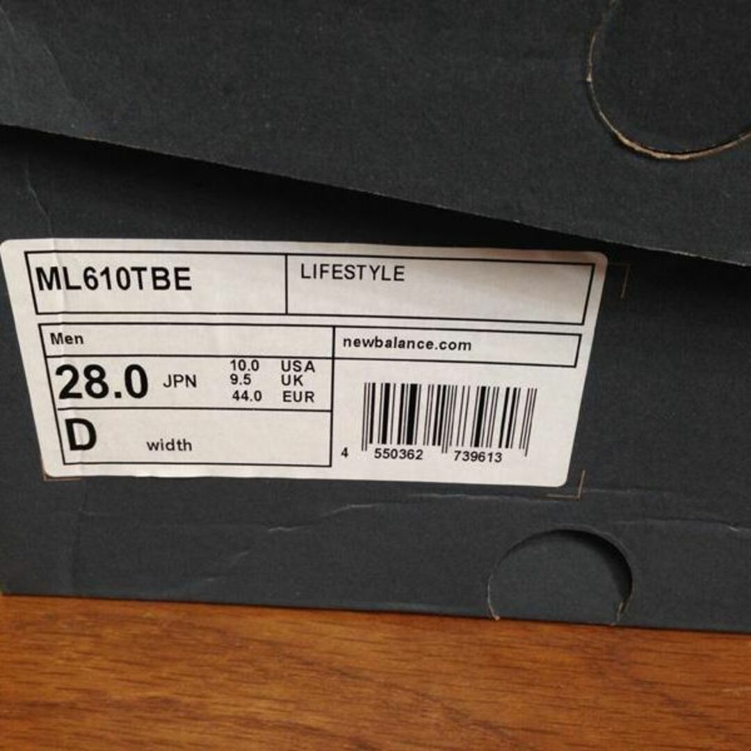 New Balance(ニューバランス)のニューバランス 28cm ML610TBE new balance  送料無料 メンズの靴/シューズ(スニーカー)の商品写真
