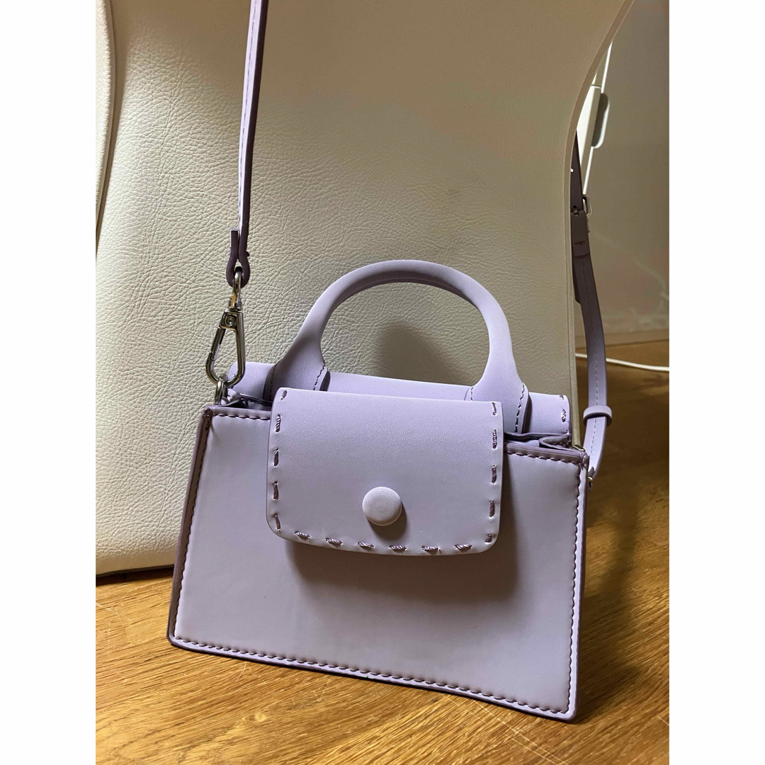 ZARA(ザラ)のZARA purple ミニバック レディースのバッグ(ショルダーバッグ)の商品写真