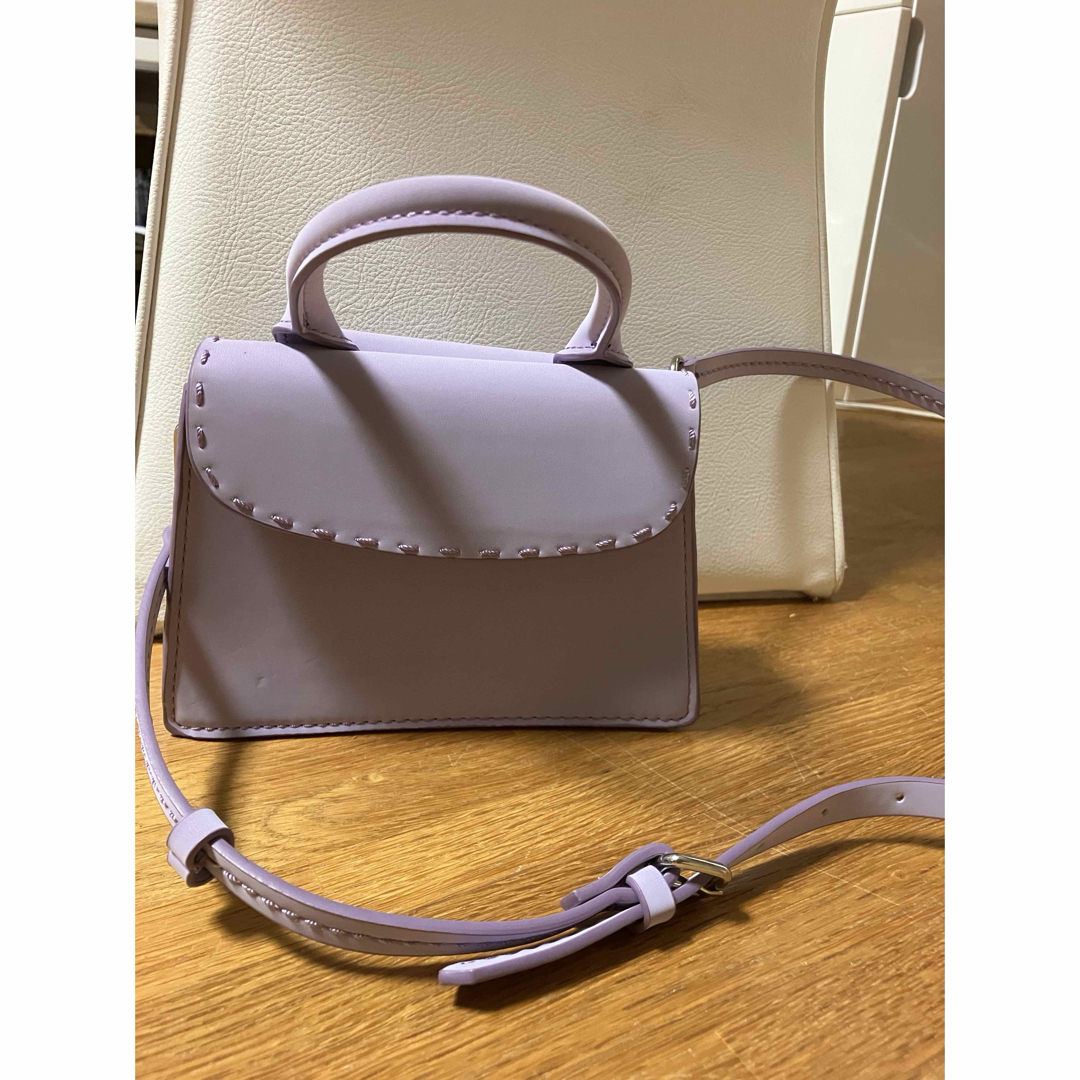 ZARA(ザラ)のZARA purple ミニバック レディースのバッグ(ショルダーバッグ)の商品写真