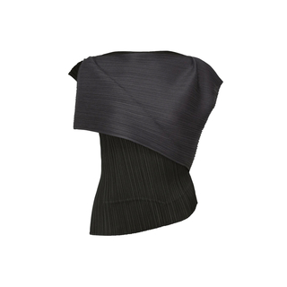 プリーツプリーズイッセイミヤケ(PLEATS PLEASE ISSEY MIYAKE)のPLEATS PLEASE ISSEY MIYAKE BLACK GRAY(カットソー(半袖/袖なし))