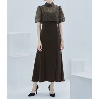 Ameri VINTAGE(ロングドレス ・ ブラウン/茶色系)のフリマ Ameri VINTAGE(ロングドレス ・ ブラウン/茶色系)のフリマ
