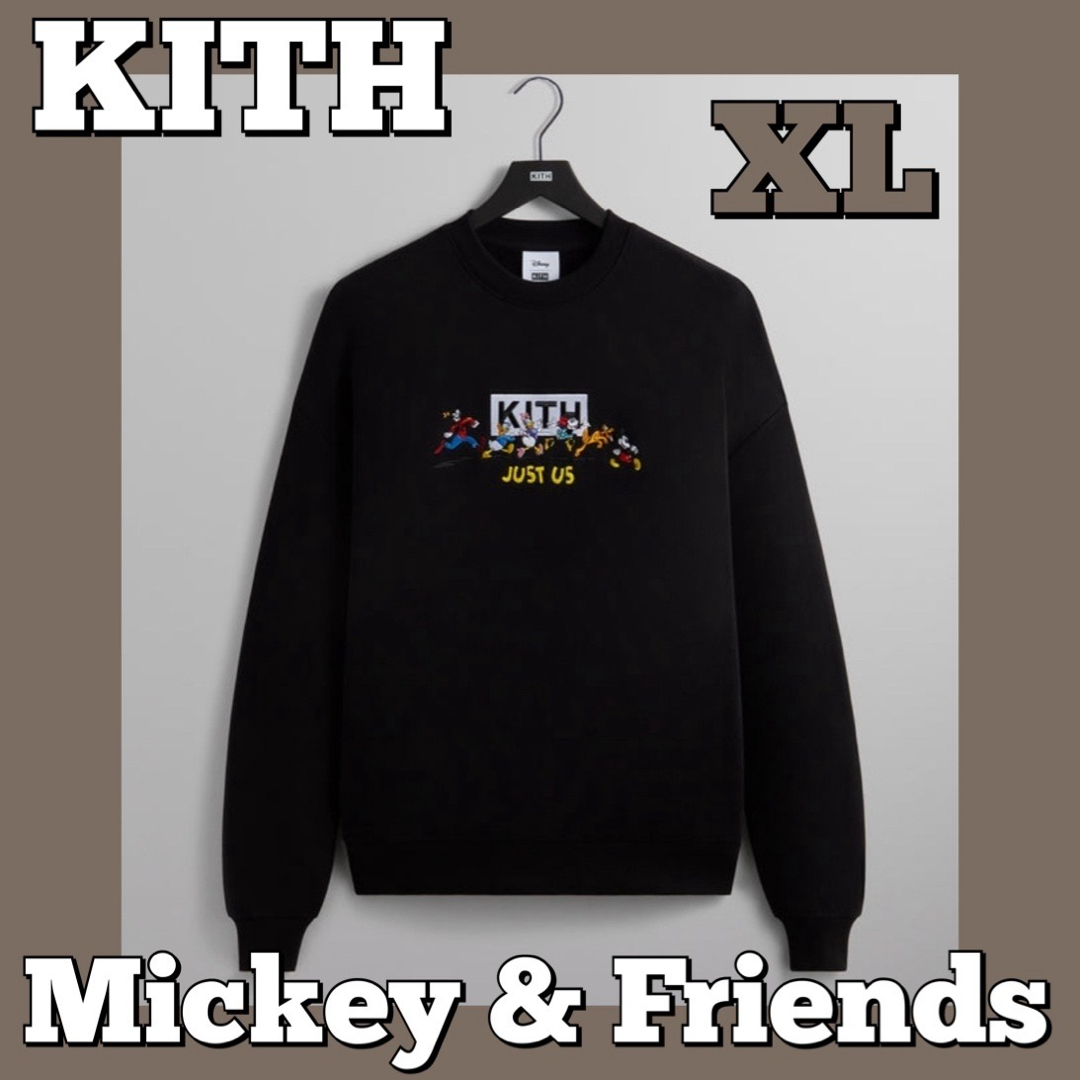 KITH - KITH DISNEY ミッキー クルーネック XL ボックスロゴ KITH - KITH DISNEY ミッキー クルーネック XL ボックスロゴ