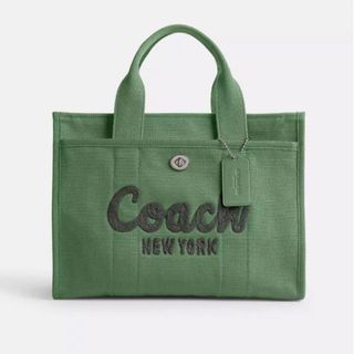 コーチ(COACH)の【凛子さま専用出品】COACH☆カーゴトートバッグ☆グリーン☆ギフトラッピング付(トートバッグ)