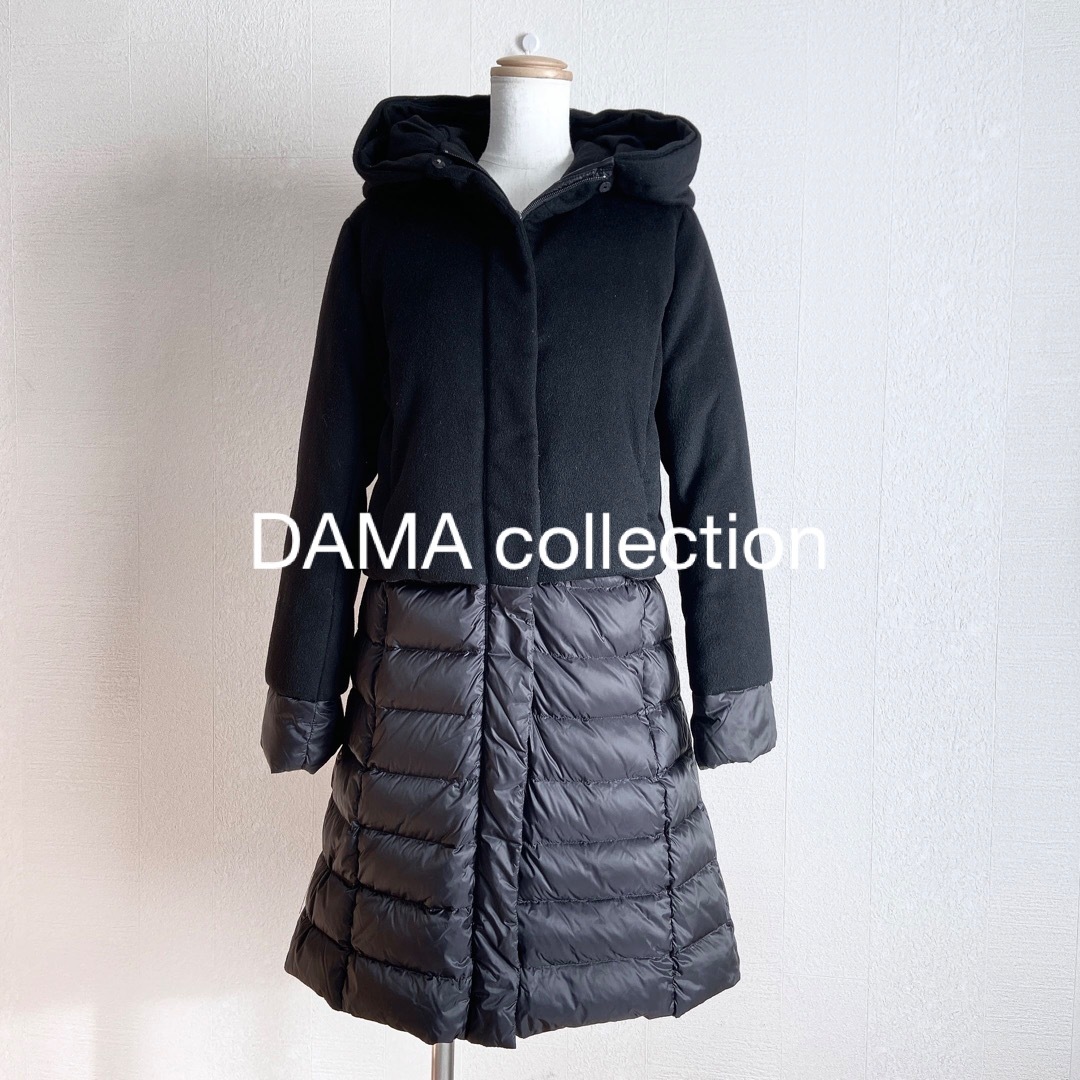 正規店低価ダーマコレクション DAMAcollection ダウンコート サイズ7AR S - 黒 レディース 長袖/冬/Loro Pianaコラボ 美品 コート Sサイズ