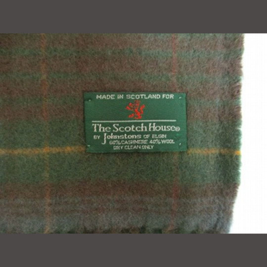 THE SCOTCH HOUSE(ザスコッチハウス)のザ スコッチ ハウス マフラー チェック カシミヤ混 スコットランド製 メンズのファッション小物(マフラー)の商品写真