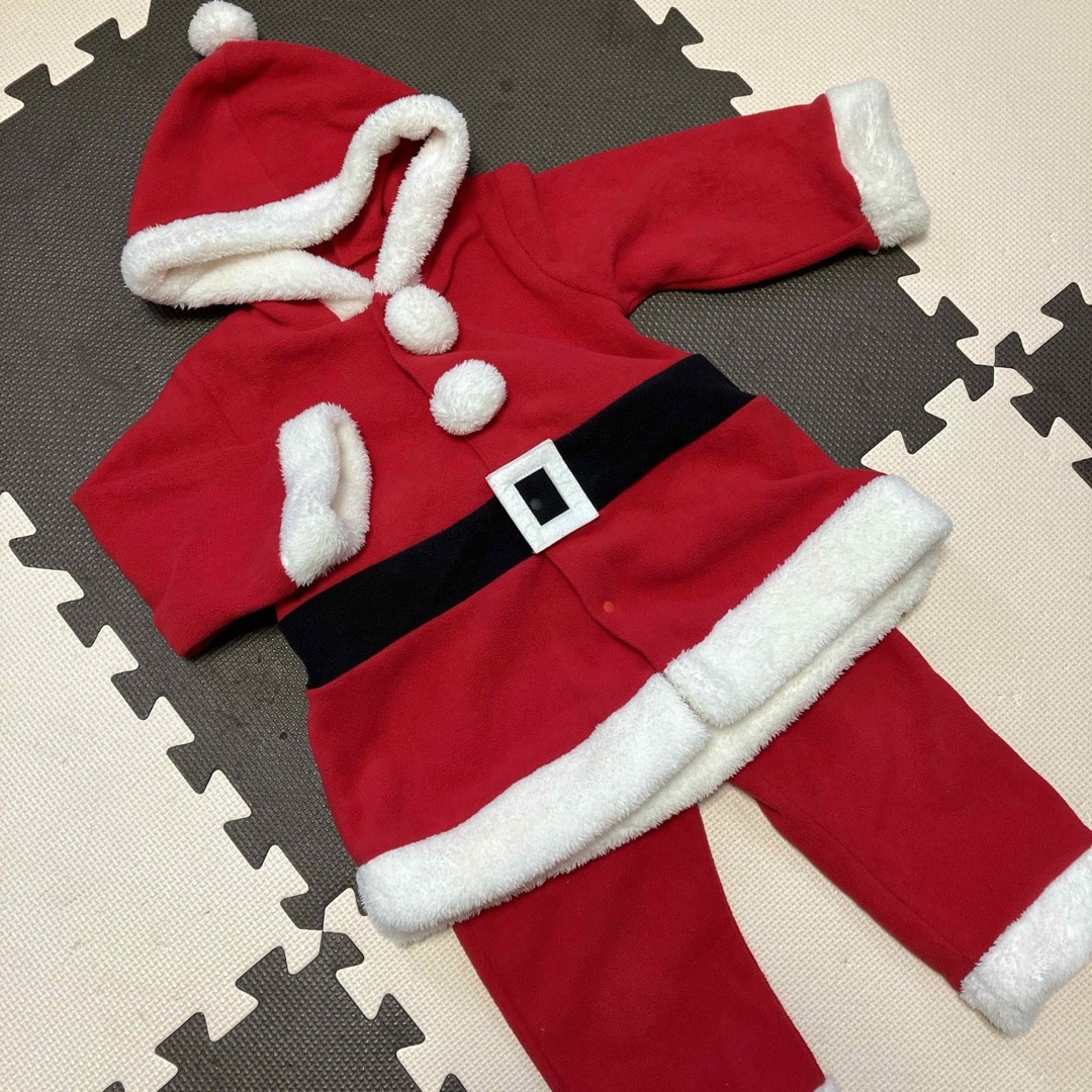 サンタ服95 キッズ/ベビー/マタニティのキッズ服男の子用(90cm~)(その他)の商品写真