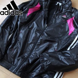 アディダス(adidas)のadidas アディダス レディース ウインドブレーカージャケット ブラック(その他)