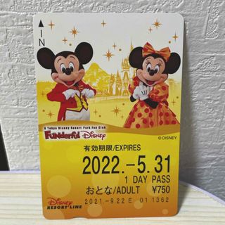 ディズニー(Disney)の新品未使用 ディズニー リゾートライン フリーきっぷ リゾラ ファンダフル(遊園地/テーマパーク)