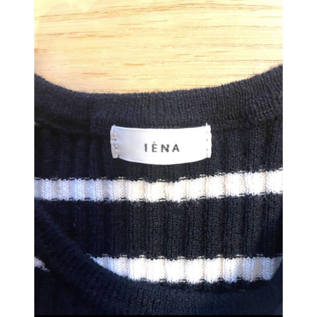 IENA(イエナ)のIENA⭐︎パールスリーブクロップドトップス レディースのトップス(ニット/セーター)の商品写真