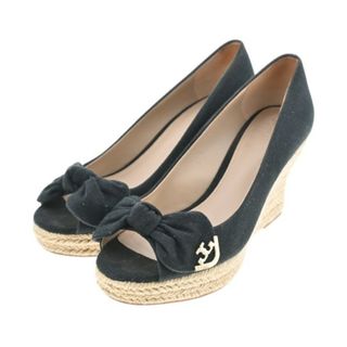 トリーバーチ(Tory Burch)のTORY BURCH トリーバーチ サンダル US5(22cm位) 黒 【古着】【中古】(サンダル)