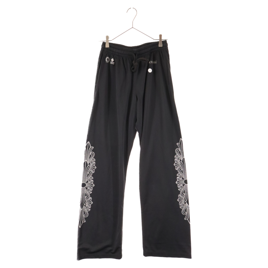 Chrome Hearts(クロムハーツ)のCHROME HEARTS クロムハーツ MESH VARSITY PANTS CH メッシュプリントジャージ ロングパンツ ブラック メンズのパンツ(その他)の商品写真