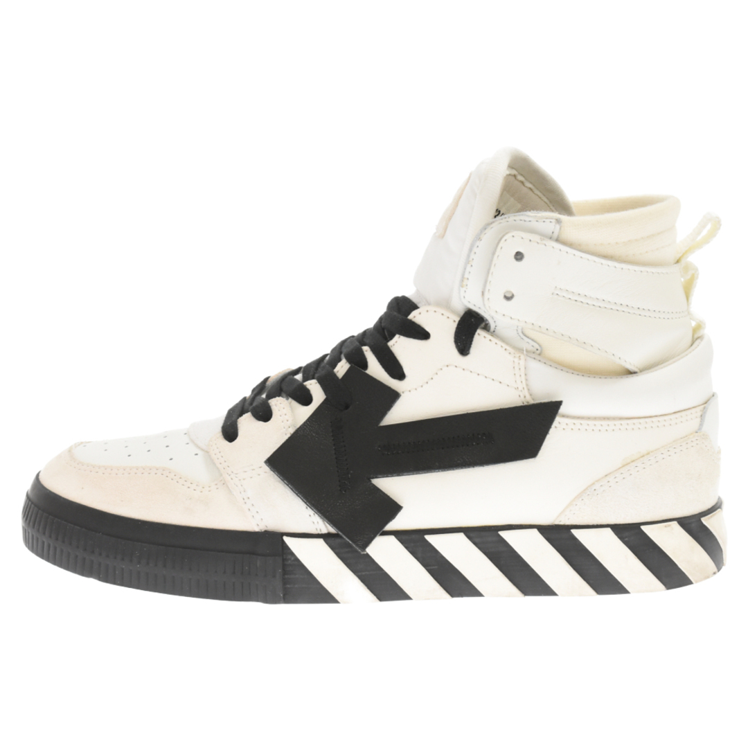 OFF-WHITE(オフホワイト)のOFF-WHITE オフホワイト HIGH TOP VULCANIZED SNEAKERS バルカナイズ ハイカットスニーカー OMIA225F21LEA0010110 ホワイト メンズの靴/シューズ(スニーカー)の商品写真