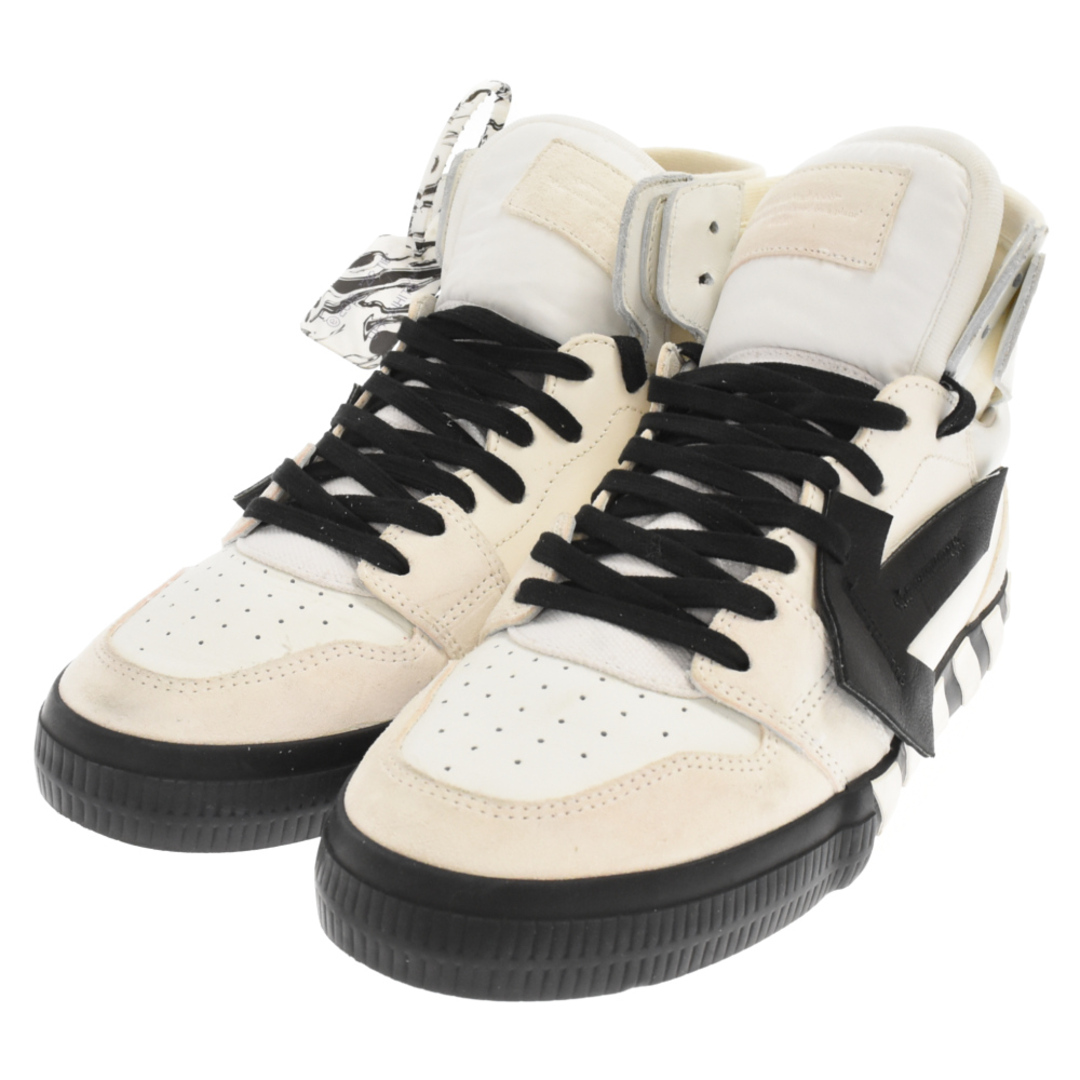 OFF-WHITE(オフホワイト)のOFF-WHITE オフホワイト HIGH TOP VULCANIZED SNEAKERS バルカナイズ ハイカットスニーカー OMIA225F21LEA0010110 ホワイト メンズの靴/シューズ(スニーカー)の商品写真