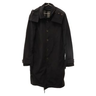 ディーゼル(DIESEL)のDIESEL BLACK GOLD ディーゼルブラックゴールド フード付きフィッシュテールロングコート ブラック(フライトジャケット)