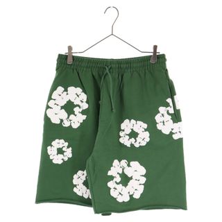 DENIM TEARS デニムティアーズ COTTON WREATH SWEAT SHORTS 花柄コットンスウェットショーツ ハーフパンツ グリーン(ショートパンツ)