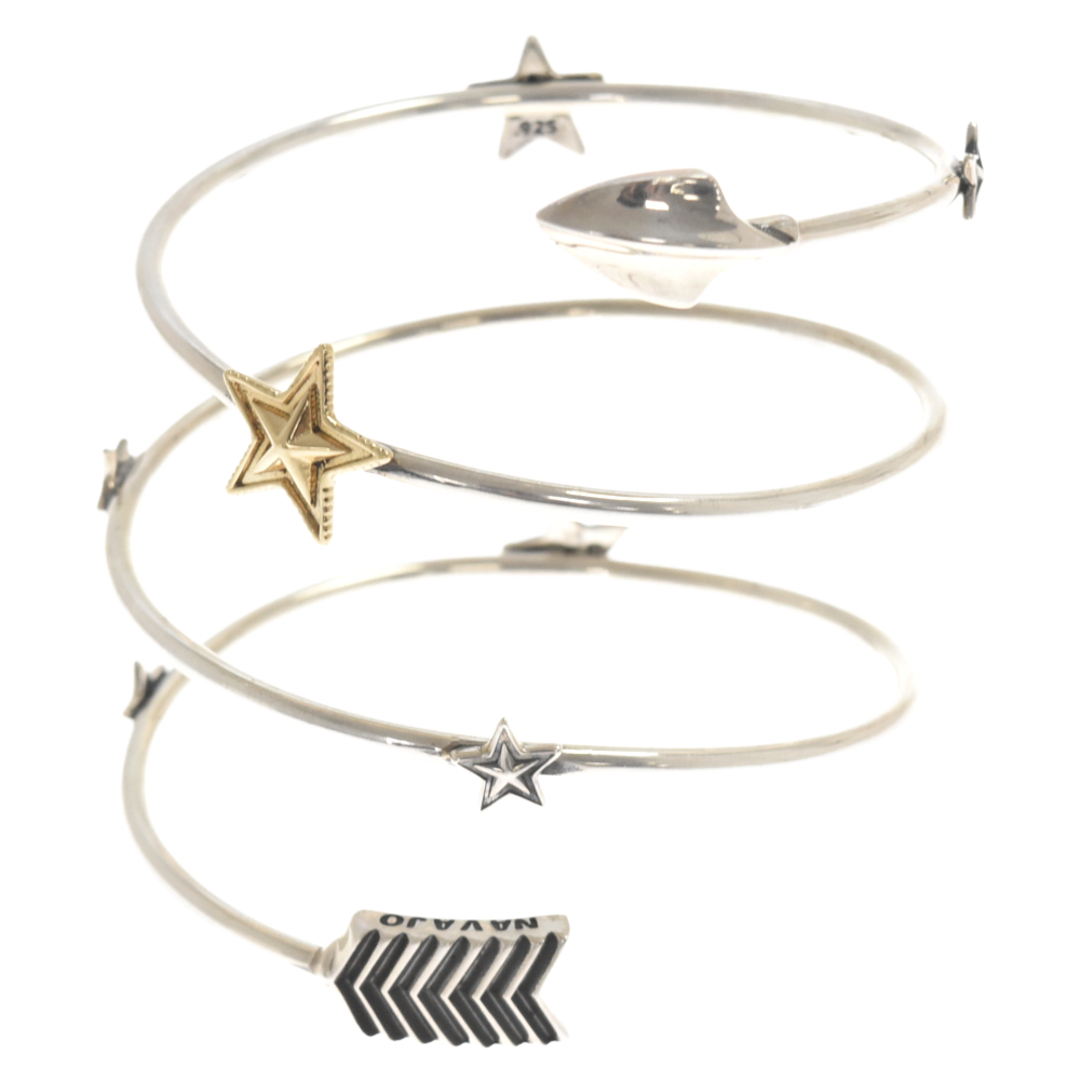 CODY SANDERSON コディーサンダーソン Shooting Stars Spiral Bracelet 18K Star シューティング スター スパイラル ブレスレット シルバー/ゴールド メンズのアクセサリー(ブレスレット)の商品写真