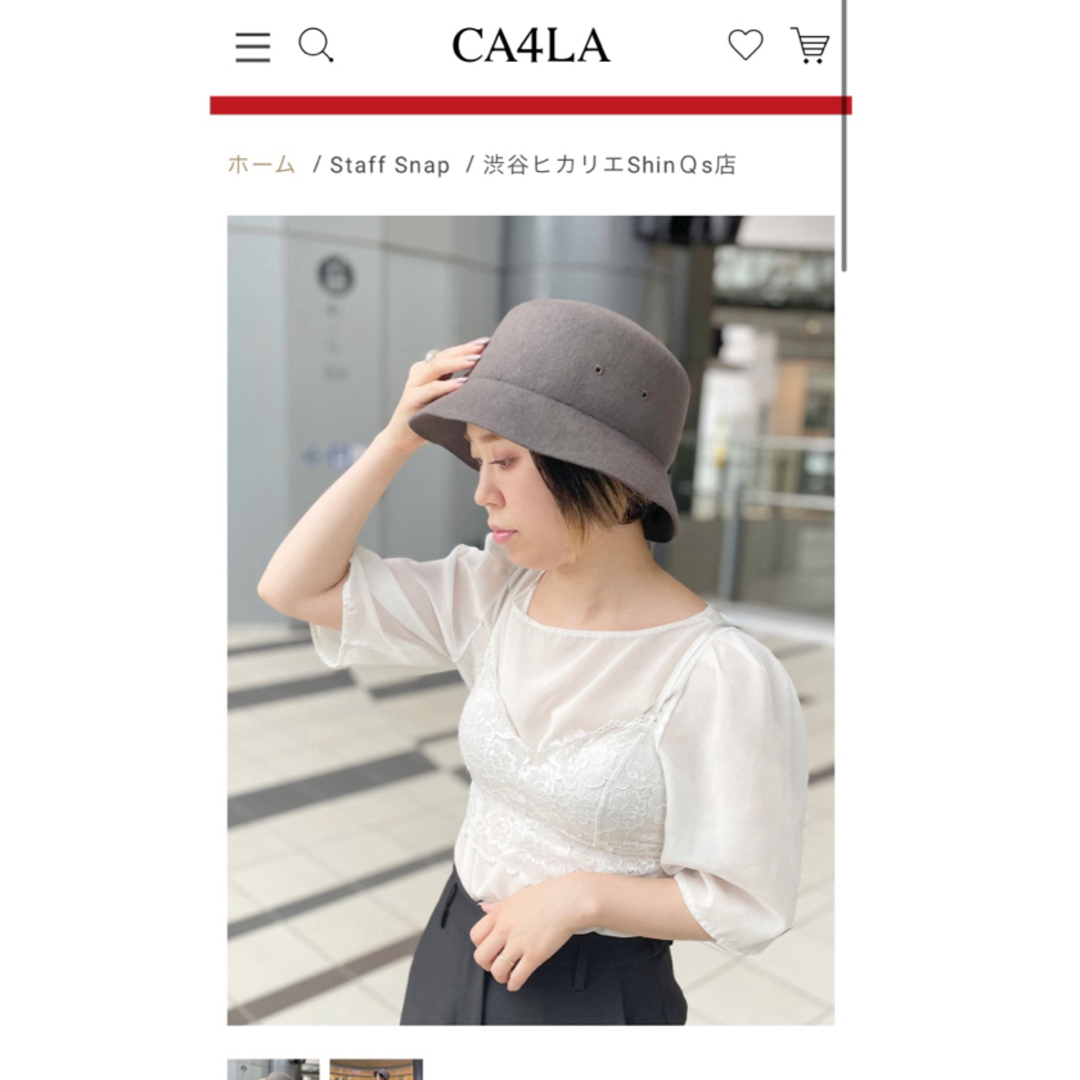 CA4LA(カシラ)のca4la   FELT BUCKET2  GLAY レディースの帽子(ハット)の商品写真