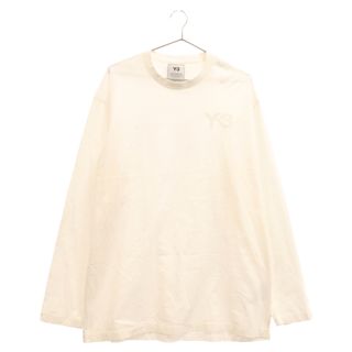 ワイスリー(Y-3)のY-3 ワイスリー M CLASSIC CHEST LOGO LS TEE クラシック ロングスリーブカットソー 長袖Tシャツ ホワイト FN3362(Tシャツ/カットソー(七分/長袖))