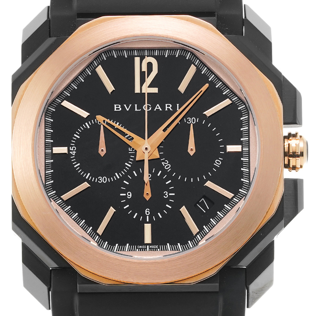 BVLGARI(ブルガリ)の中古 ブルガリ BVLGARI BGO41BBSPGVDCH ブラック メンズ 腕時計 メンズの時計(腕時計(アナログ))の商品写真