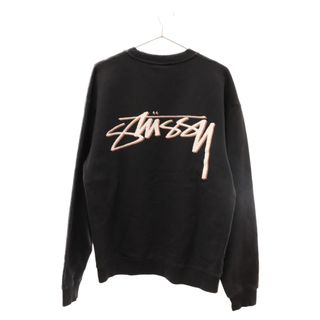 ステューシー(STUSSY)のSTUSSY ステューシー ×OUR LEGACY Drop Shadow Pigment Dyed Sweat アワーレガシー ドロップシャドウ コットンクルーネックスエットトレーナー ブラック(スウェット)