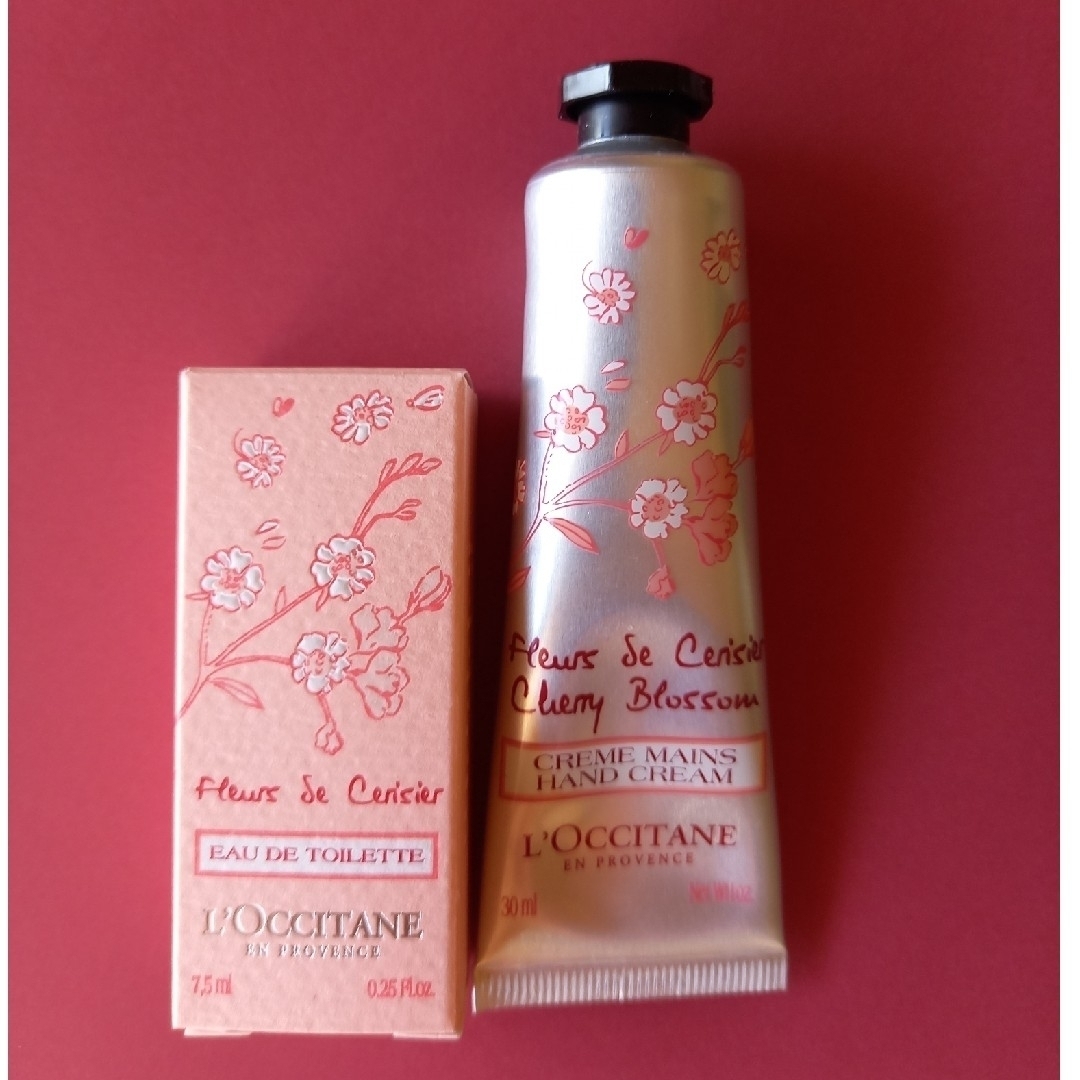 L'OCCITANE(ロクシタン)のロクシタン　チェリーブロッサム　オードトワレ香水　ハンドクリームセット コスメ/美容のボディケア(ハンドクリーム)の商品写真