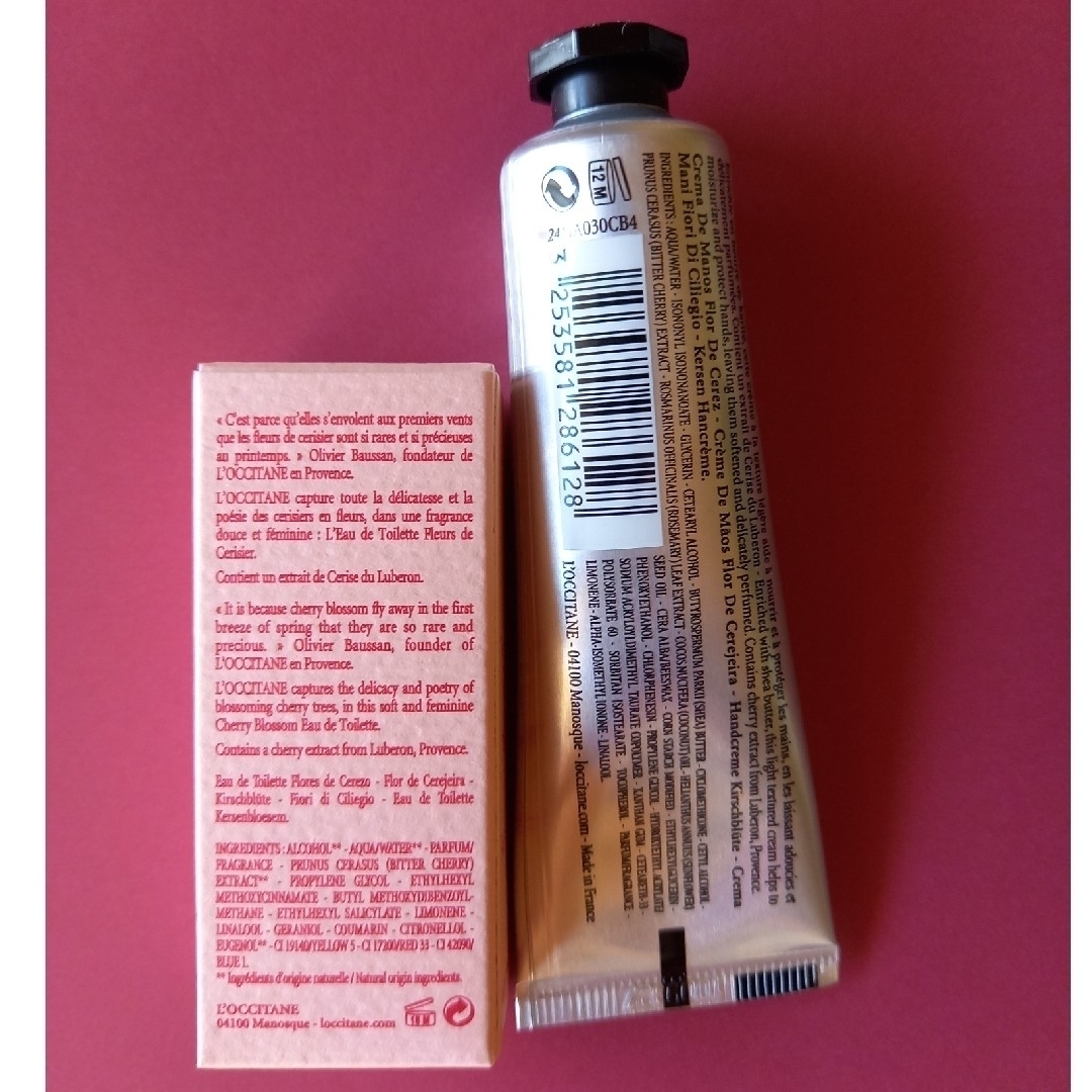 L'OCCITANE(ロクシタン)のロクシタン　チェリーブロッサム　オードトワレ香水　ハンドクリームセット コスメ/美容のボディケア(ハンドクリーム)の商品写真
