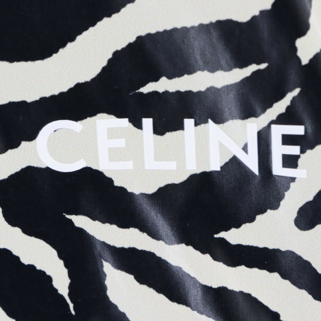 celine(セリーヌ)のCELINE セリーヌ 22SS Loose Cut Jacket With Zebra Look And Nylon Coating 2W537260Q コーティングナイロンゼブラルックルーズカットジャケット ロゴプリント メンズのジャケット/アウター(ナイロンジャケット)の商品写真