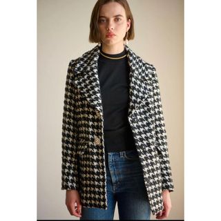 エステラケー Giselle Tweed Coat Houndstooth(ロングコート)