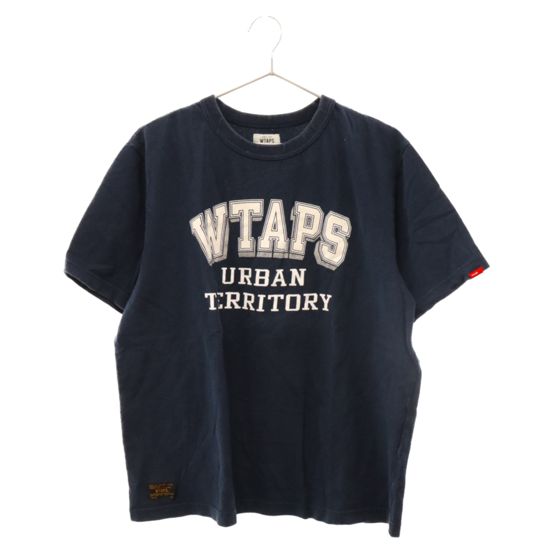 WTAPS ダブルタップス 15AW TEE COTTON ロゴプリント 半袖Tシャツ カットソー ネイビー/ホワイト 152ATDT-CSM03 |  フリマアプリ ラクマ