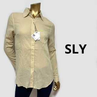 スライ(SLY)の【3288】SLY 楊柳生地 ワッシャー加工 長袖シャツ S(シャツ/ブラウス(長袖/七分))