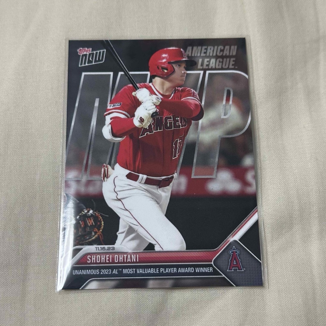 MLB(メジャーリーグベースボール)の大谷翔平 Topps now OS-16 MVP記念 エンタメ/ホビーのトレーディングカード(シングルカード)の商品写真