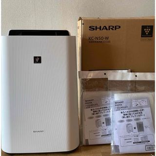 シャープ(SHARP)のSHARP 加湿空気清浄機エアクリーナー 2023年式KC-N50-W(空気清浄器)