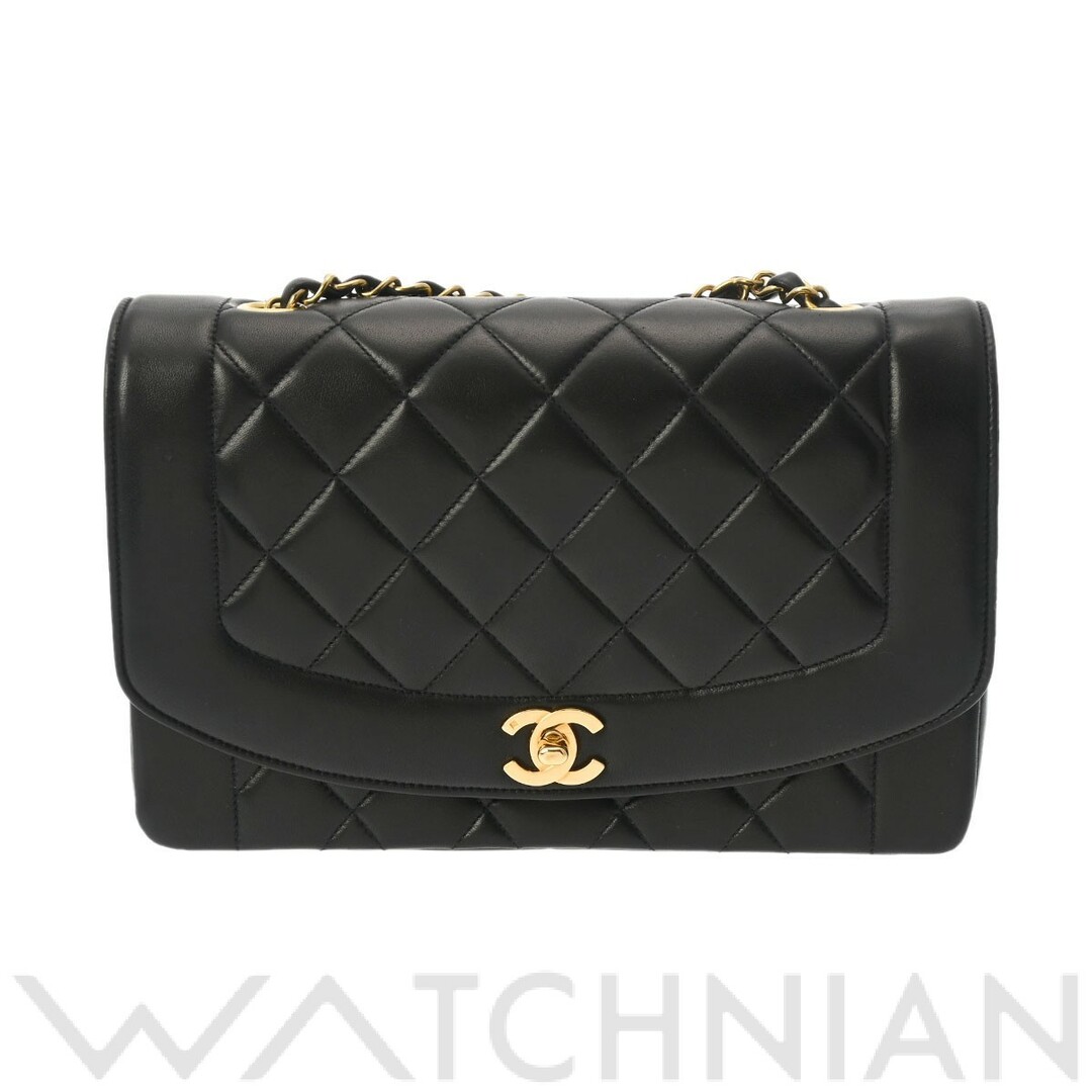 シャネル CHANEL A01165 2番台 レディース ショルダーバッグ マトラッセ ブラック /ゴールド金具 ラムスキンターンロック内側