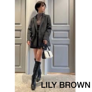 リリーブラウン(Lily Brown)のLILY BROWN リリーブラウン ジャケット コート グレー(テーラードジャケット)