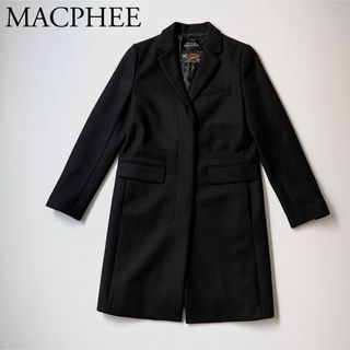 美品 MACPHEE マカフィー ロングコート カシミヤ混 チェスターコート