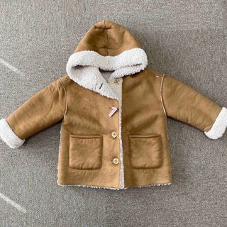 ザラキッズ(ZARA KIDS)の【専用】zara スエードリバーシブルアウター　104(ジャケット/上着)