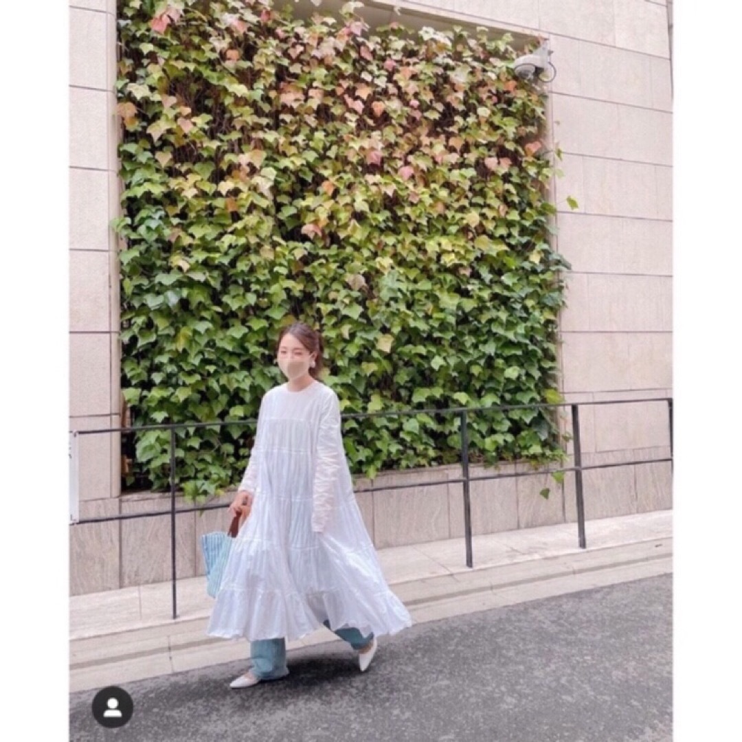 美品】マーレット ESSAOUIRA ロングワンピース ティアード むし 美品】マーレット ESSAOUIRA ロングワンピース ティアード むし