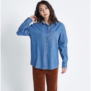 ロキシー(Roxy)のROXY ロキシー SEASIDE TOWN DENIM シャツ カジュアル(シャツ/ブラウス(長袖/七分))